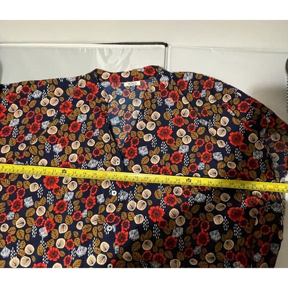 Paula Blouse Floral Caftan Dress With Pockets - Multicolor Print - Picture 11 of 12